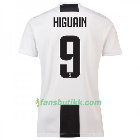 Fotballdrakt Juventus Higuain 9 Hjemmetrøye 2018-2019 Kortermet